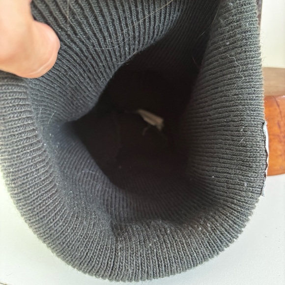 Carhartt vintage made in the USA ribknit brown grunge beanie cap - Picture 5 of 7